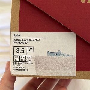 Womens classic checkerboard slip ons